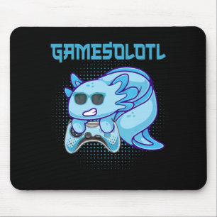 Tapis De Souris Gamesolotl Axolotl Video Gamer Kawaii Anime Kids B