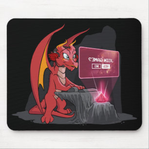 Tapis De Souris Gameur de Dragon Rouge