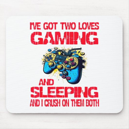 Tapis De Souris Gaming And Sleeng Gamer Valentines Day Boys Kids  (Devant)
