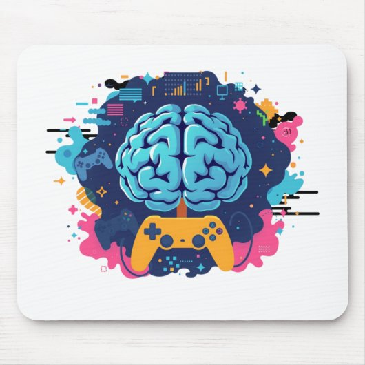 Tapis de souris Gaming Brain (Devant)