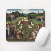 Tapis De Souris Gand Altarpiece (détail), Van Eyck Brothers (Avec souris)