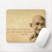 Tapis De Souris Gandhi Mousepad (Avec souris)