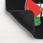 Tapis De Souris Gant De Boxe Avec Le Drapeau De Palestine (Coin)