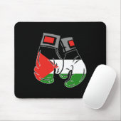 Tapis De Souris Gant De Boxe Avec Le Drapeau De Palestine (Avec souris)
