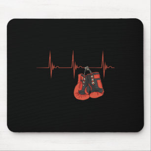 Tapis De Souris Gants de boxe à fréquence cardiaque Ekg Pulse Kick