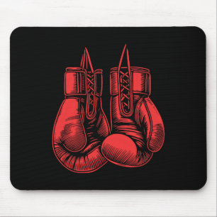 Tapis De Souris Gants de boxe Boxer sport Kickboxer entraînement F