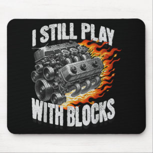 Tapis De Souris Garage de mécanicien vintage moteur de voiture ave