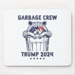 Tapis De Souris Garbyge Crew Vote Trump 2024 Rac républicain drôle