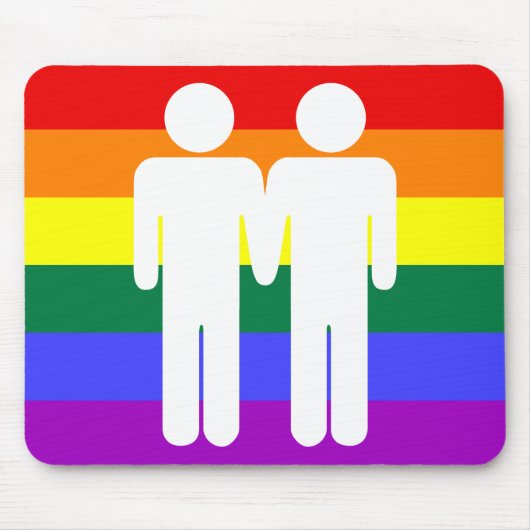 Tapis De Souris Garçon + Arc-en-ciel Mousepad de garçon (Devant)