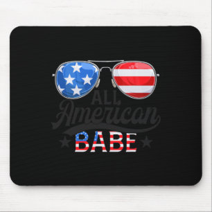 Tapis De Souris Garçon Bébé Tout Américain Patriotique Usa 4 Juill