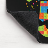 Tapis De Souris Garçon d'anniversaire 5 ans Blocs de construction (Coin)