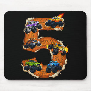 Tapis De Souris garçon de 5 ans camion monstre enfant en bas âge 5