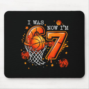 Tapis De Souris Garçon de 7 ans basket kids j'ai 6 ans maintenant