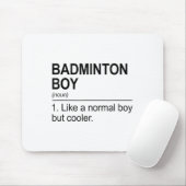Tapis De Souris Garçon de badminton Nom Définition Volant Badminto (Avec souris)