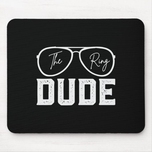 Tapis De Souris Garçon d'honneur Parti de mariage de l'anneau Sécu (Devant)