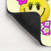 Tapis De Souris Garçon et fille Bunny Visage Mousepad (Coin)