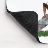 Tapis De Souris Garçon Fée Riding Sur La Tortue Mousepad (Coin)