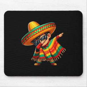 Tapis De Souris Garçon Poncho Mexicain Dabbing Cinco De Mayo Chape