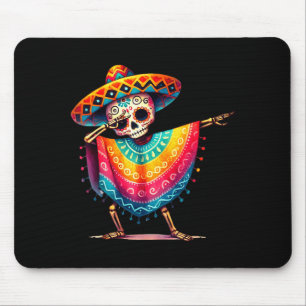 Tapis De Souris Garçons Dabbing Squelette Cinco De Mayo Fiesta Cha