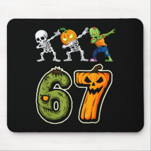 Tapis De Souris Garçons de Halloween Dabbing Six Sept 67 Mème Drôl