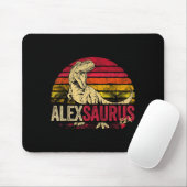Tapis De Souris Garçons Drôles Alex Saurus Dinosaure Rex Nom (Avec souris)