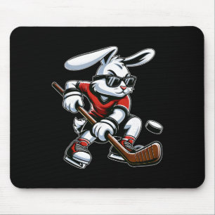 Tapis De Souris Garçons Enfants Lapin de Pâques Heureux Jouant au 