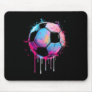 Tapis De Souris Garçons Filles De Foot Awesome Coloré Foot Drip So