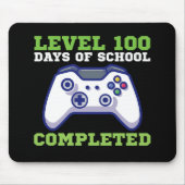 Tapis De Souris Garçons Niveau 100 Jours D'École Terminé (Devant)
