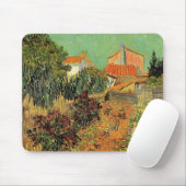 Tapis De Souris Garden Behind a House par Vincent van Gogh (Avec souris)