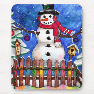 Tapis De Souris Garden Snowman