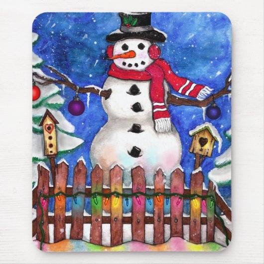 Tapis De Souris Garden Snowman (Devant)