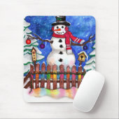 Tapis De Souris Garden Snowman (Avec souris)