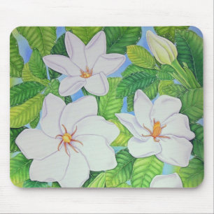 Tapis De Souris Gardénias hawaïens