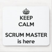 Tapis De Souris Garder calme Scrum Master Mousepad (Devant)