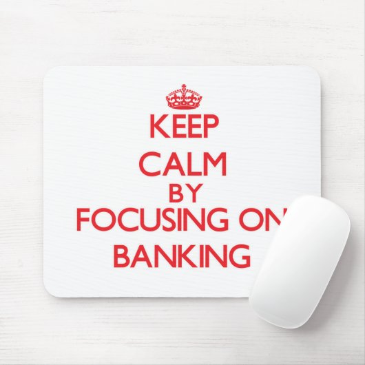 Tapis De Souris Gardez le calme en se concentrant sur des (Avec souris)