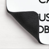 Tapis De Souris Gardez le calme en se concentrant sur des chats (Coin)