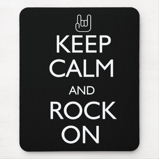 Tapis De Souris Gardez le calme et basculez dessus (Devant)