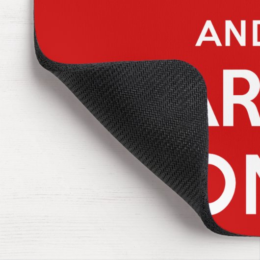 Tapis De Souris Gardez le calme et continuez (Coin)