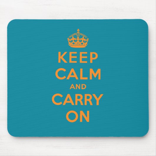 Tapis De Souris Gardez le calme et continuez (Devant)