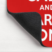 Tapis De Souris Gardez le calme et continuez (Coin)