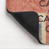 Tapis De Souris Gardez le calme et continuez avec le drapeau (Coin)
