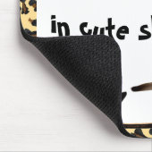 Tapis De Souris Gardez le calme et continuez la chaussure mignonne (Coin)