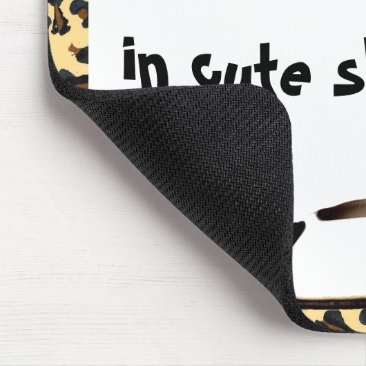 Tapis De Souris Gardez le calme et continuez la chaussure mignonne (Coin)