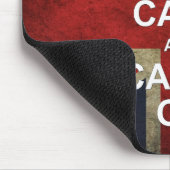 Tapis De Souris Gardez le calme et continuez - le drapeau (Coin)