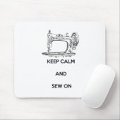 Tapis De Souris Gardez le calme et coupez sur (Avec souris)