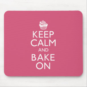 Tapis De Souris Gardez le calme et faites cuire au four dessus