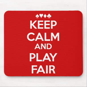 Tapis De Souris Gardez Le Calme Et Jouez Juste