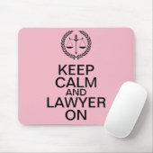 Tapis De Souris Gardez le calme et l'avocat sur Mousepad (Avec souris)