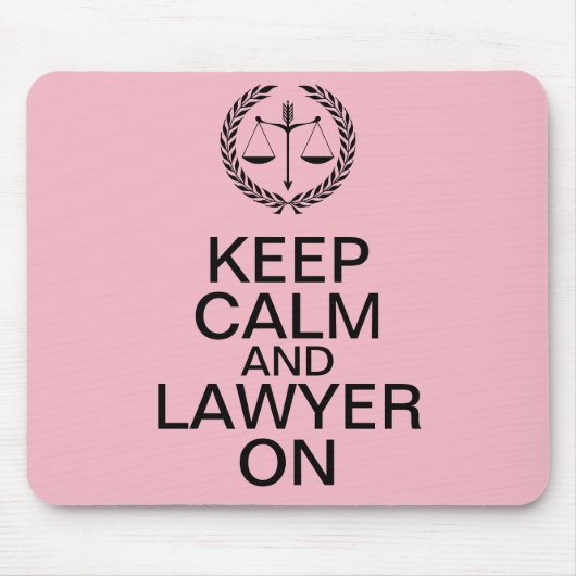 Tapis De Souris Gardez le calme et l'avocat sur Mousepad (Devant)
