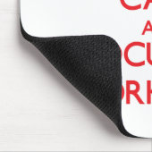 Tapis De Souris Gardez le calme et le foyer sur des chariots (Coin)